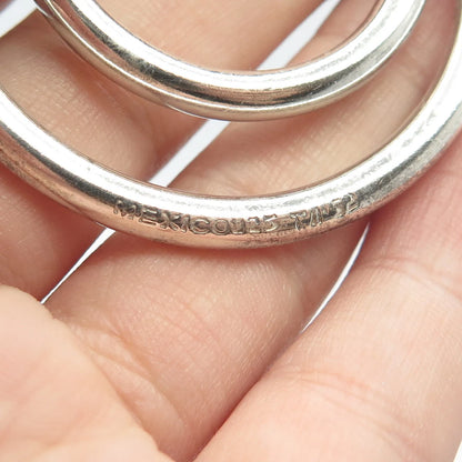 925 Sterling Silver Vintage Mexico Modernist Pin Brooch