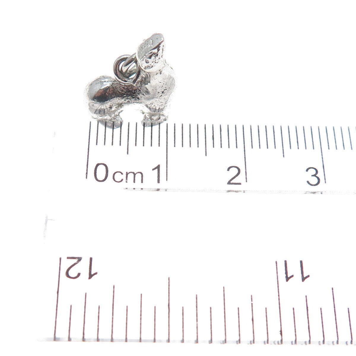 925 Sterling Silver Vintage Fur Seal 3D Charm Pendant