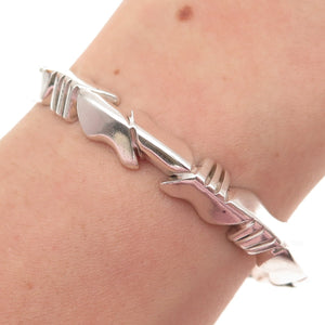 Ken & Mary Bill Navajo Old Pawn 925 Sterling Southwestern Adjustable Bracelet 6"