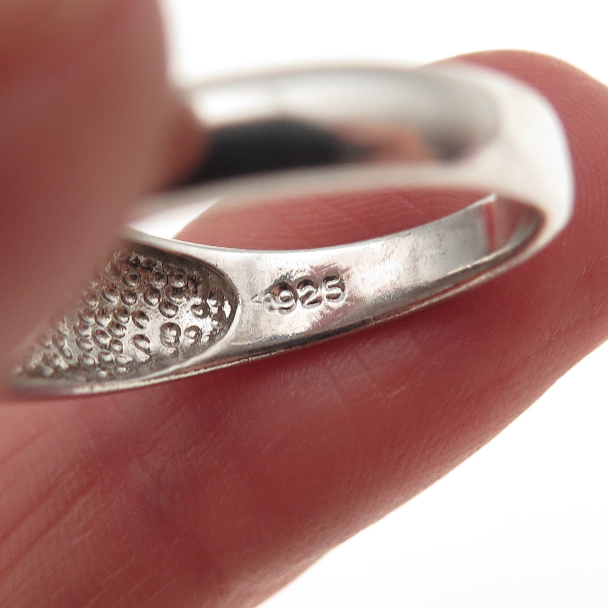 925 Sterling Silver Round-Cut C Z Teardrop Ring Size 8