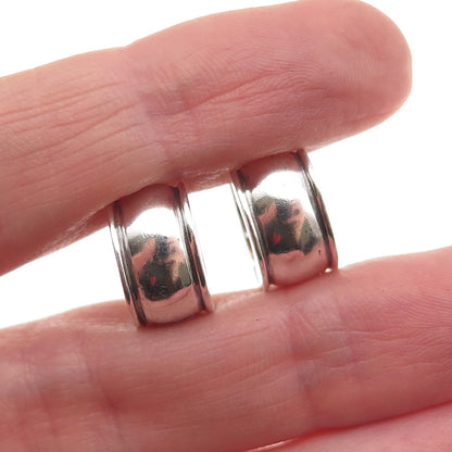 Ralph Lauren 925 Sterling Silver Vintage Oxidized Hoop Earrings