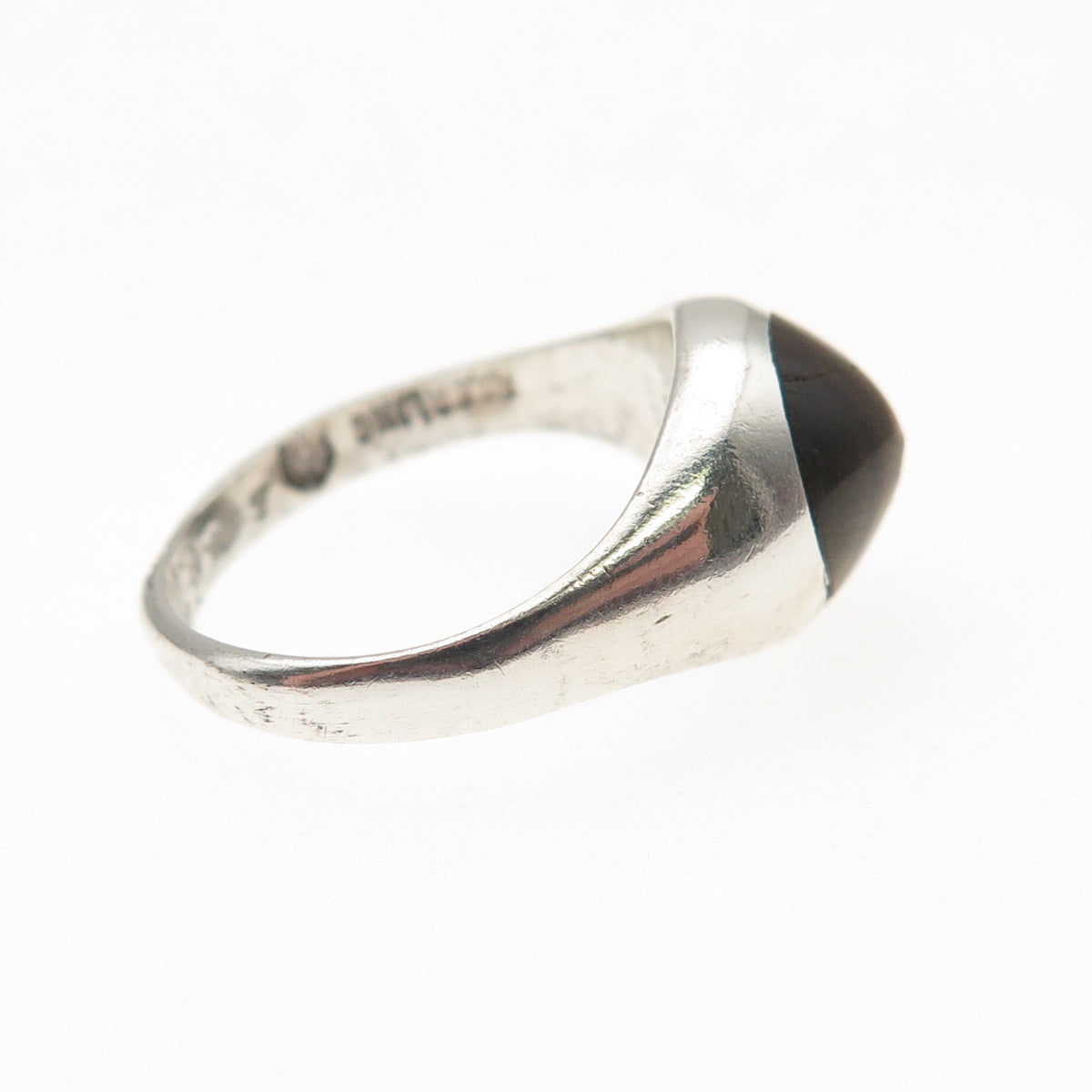 Thunderbird Old Pawn Sterling Silver Vintage Southwestern Tiger Eye Ring Size 6