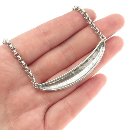 925 Sterling Silver Vintage "Rejoice The Strength of Mind & Spirit" Necklace 18"
