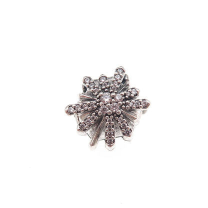 Pandora 925 Sterling Silver C Z Ice Crystal Clip Charm