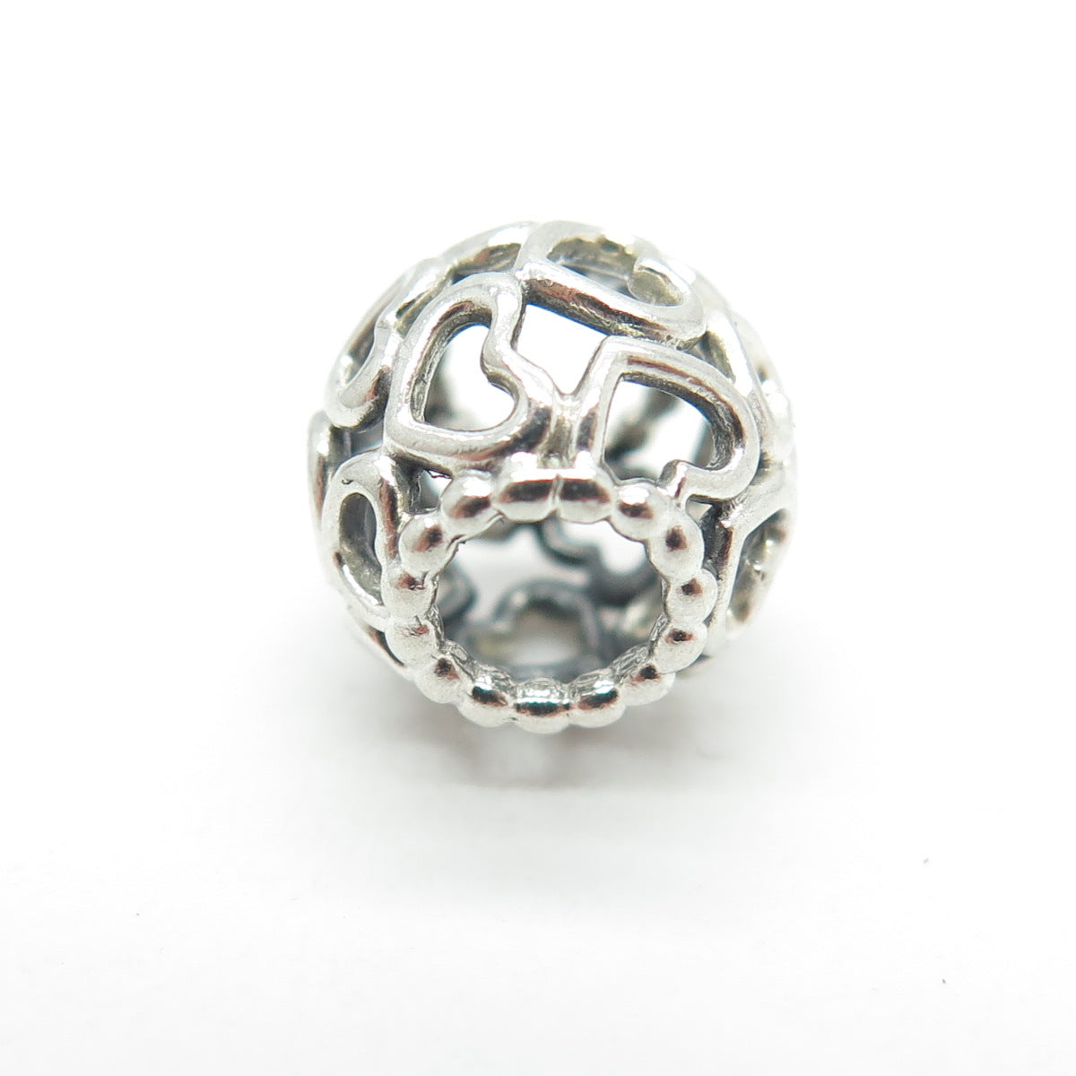 PANDORA 925 Sterling Silver Hearts All Over Bead Charm