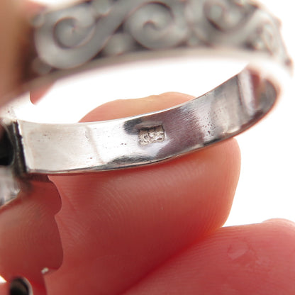 925 Sterling Silver Vintage Real Sleeping Beauty Turquoise Ring Size 8.5