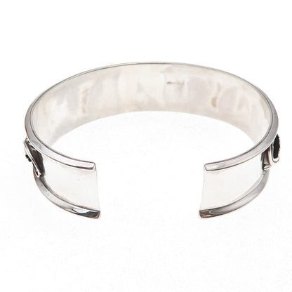 Eva Sando Old Pawn 925 Sterling Silver Vintage 1988 Adjustable Bracelet 7.25"