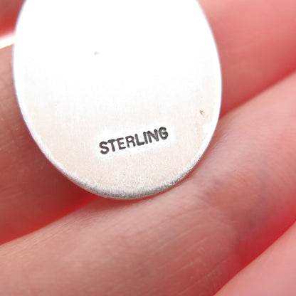 925 Sterling Silver Vintage St. Christopher Religious Medal Charm Pendant