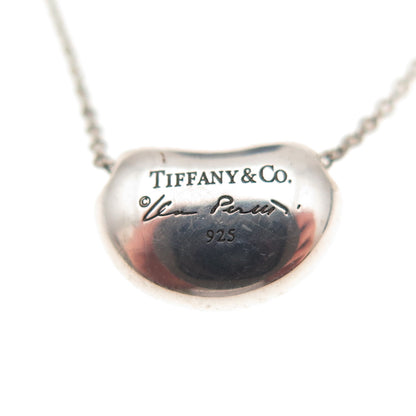 Tiffany & Co. Elsa Peretti 925 Sterling Silver Vintage Bean Chain Necklace 16"