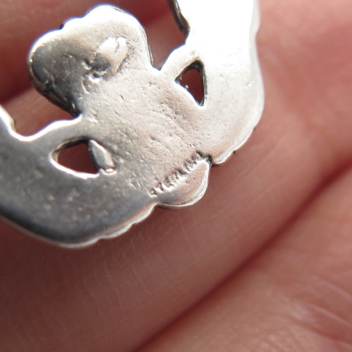 925 Sterling Silver Vintage Irish Claddagh Diamond-Cut Minimalist Charm Pendant