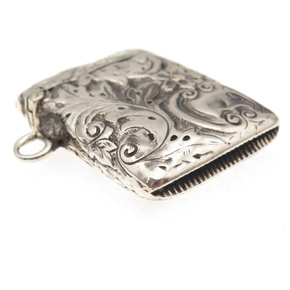 Deakin & Francis 925 Sterling Silver Antique 1894 Birmingham Vesta Match Case