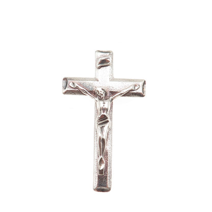 Lisa Lee Creations Sterling Silver Vintage Crucifix Cross Slide Charm Pendant