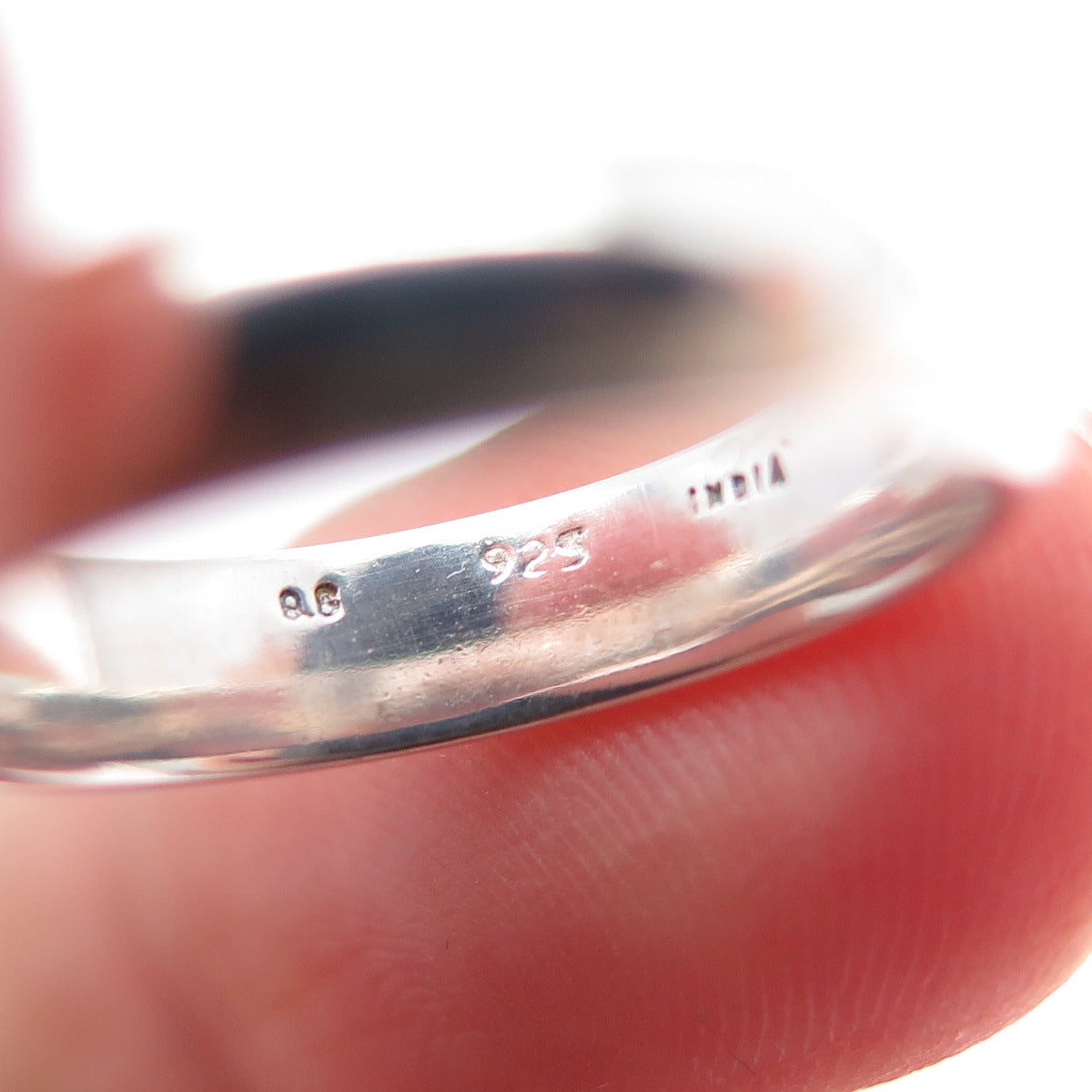 925 Sterling Silver Vintage Classic Wedding Band Ring Size 5