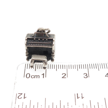 BEAU CRAFT 925 Sterling Antique Art Deco Organ Music Instrument 3D Mini Pendant