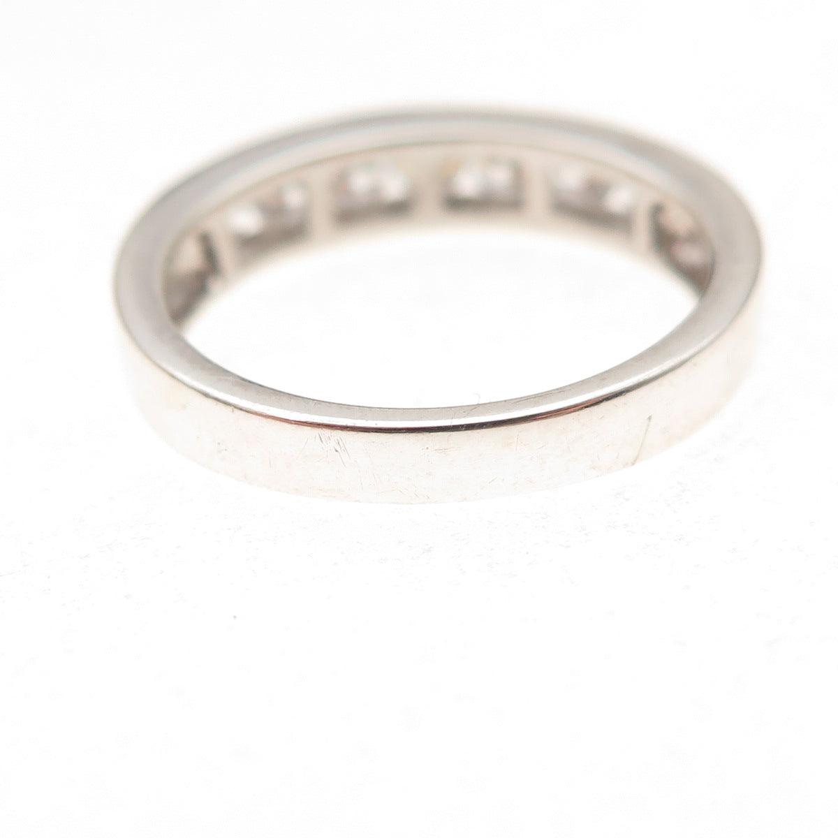 925 Sterling Silver Round-Cut C Z Ring Size 7.25