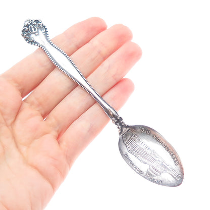 ALVIN Sterling Silver Antique 1900 Raleigh US Capitol Washington DC Coffee Spoon