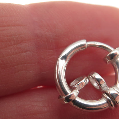 925 Sterling Silver Vintage Bracelet / Necklace Spring Ring Lock Clasp