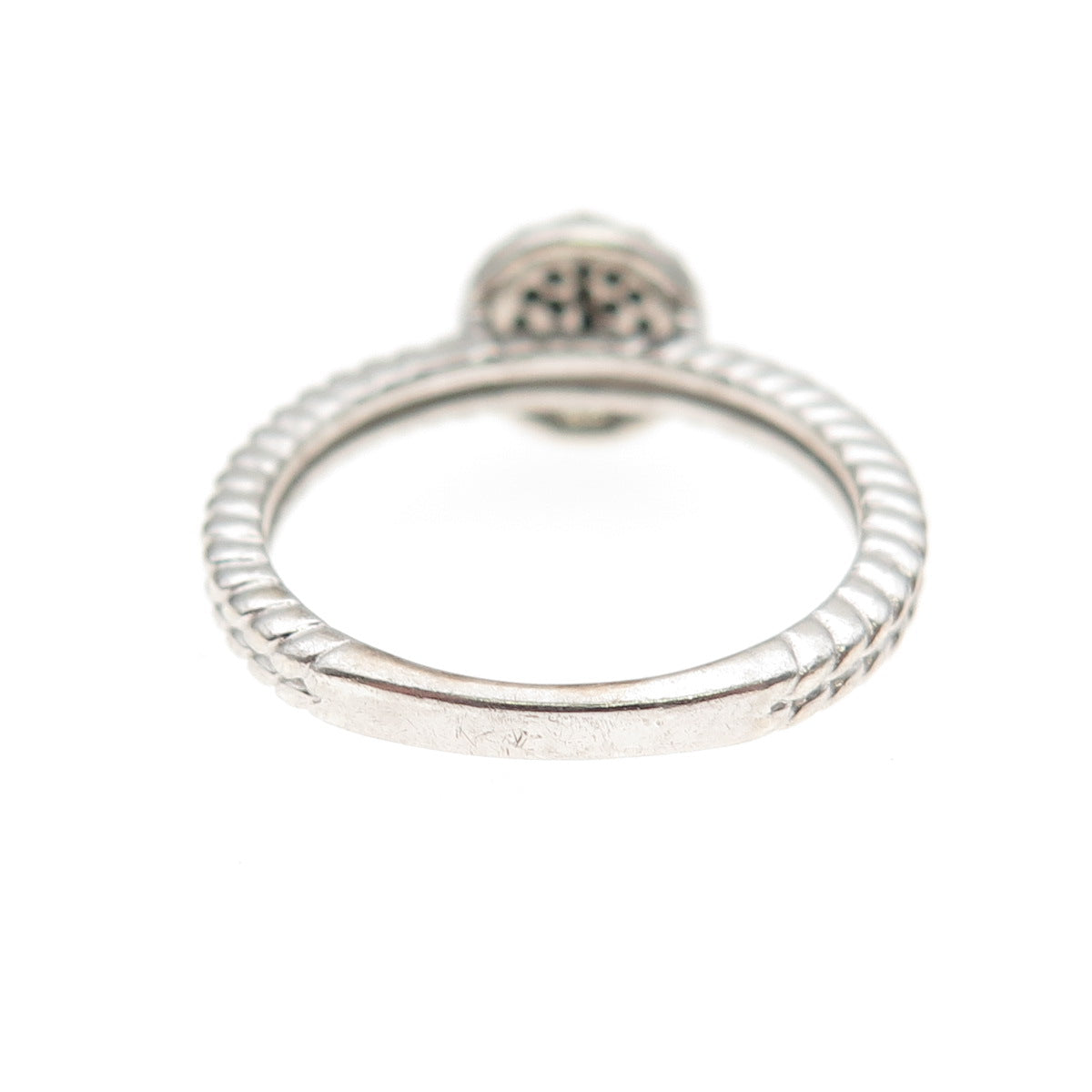 HN Heng Ngai 925 Sterling Silver Real Round-Cut Diamond Ring Size 6