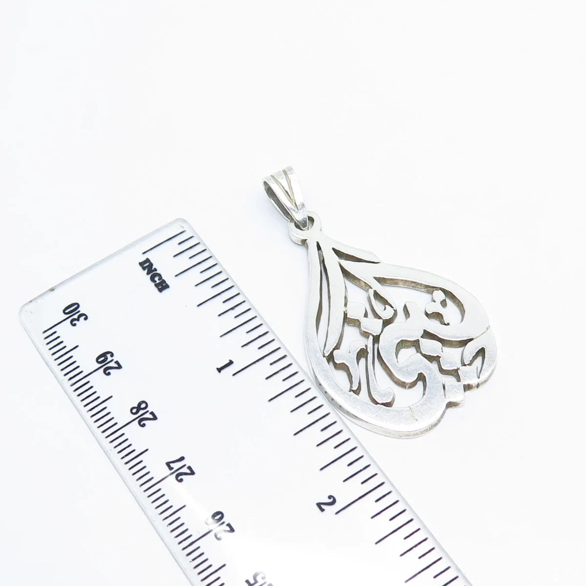 925 Sterling Silver Vintage Ornate Pendant