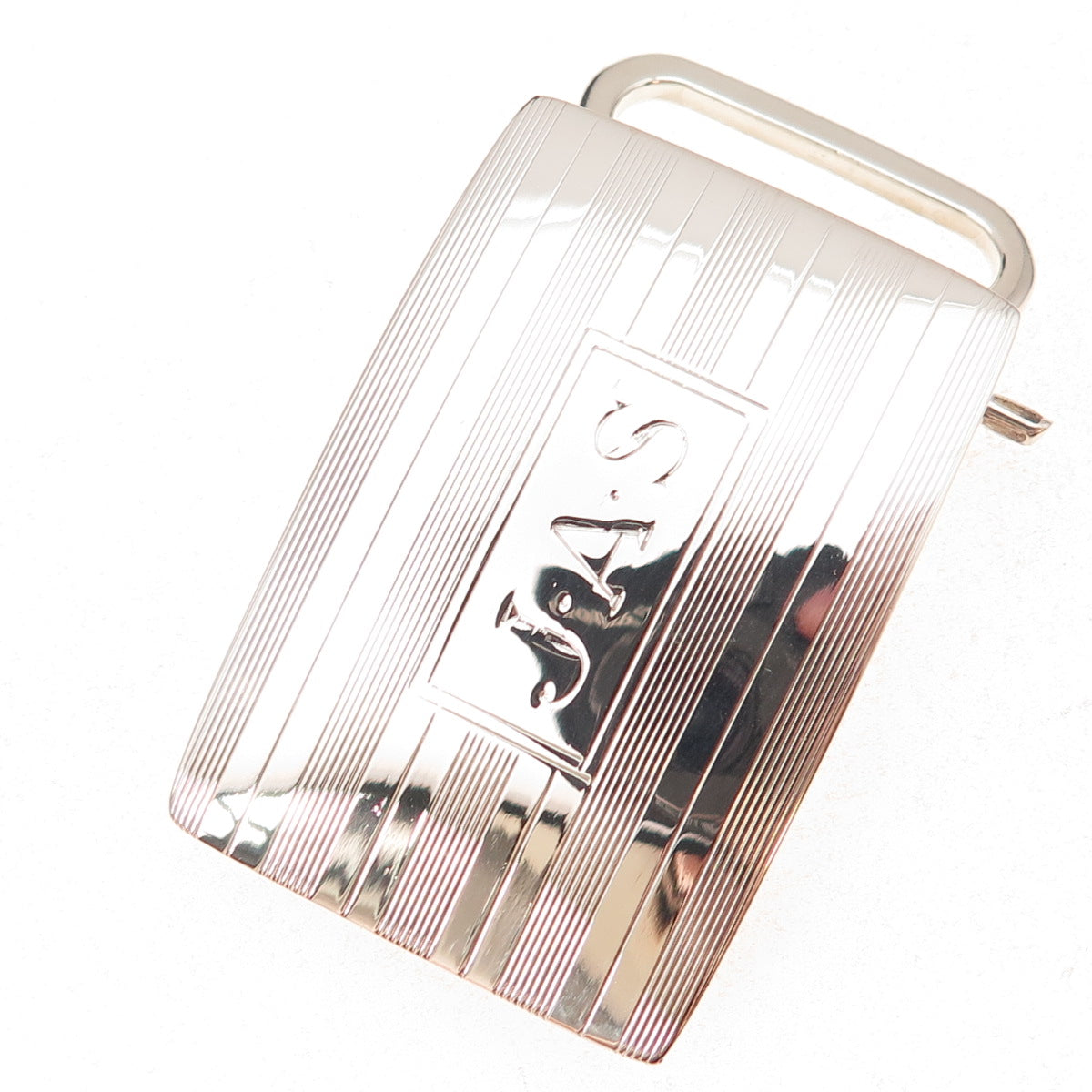 Tiffany & Co. 925 Sterling Silver Vintage Engraved JAS Mono Belt Buckle