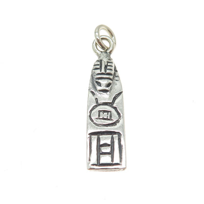 925 Sterling Silver Vintage Tribal Totem Pendant