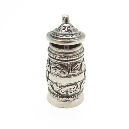 900 Silver European Vintage Beer Stein Locket Pendant