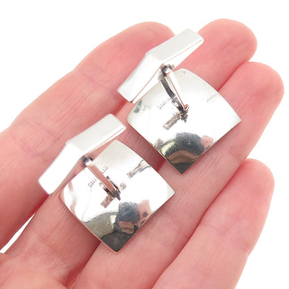 925 Sterling Silver Vintage Chinese King Oxidized Cufflinks