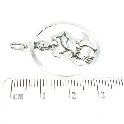 KREMENTZ 925 Sterling Silver Vintage Germany Aquarius Zodiac Sign Pendant