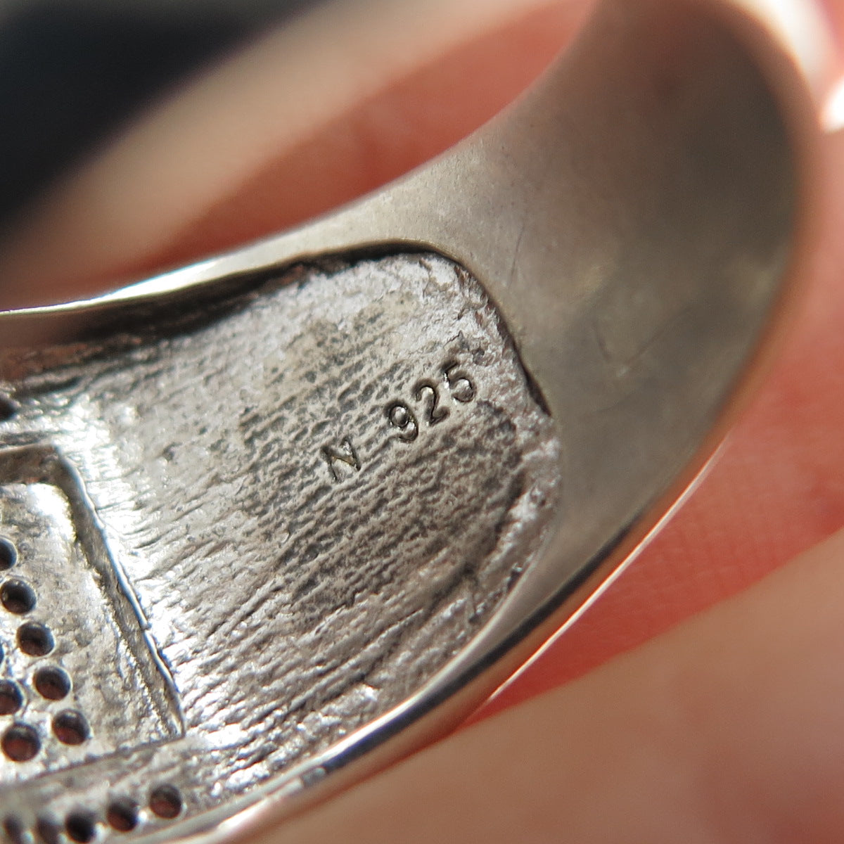 925 Sterling Silver Round-Cut C Z Modernist Ring Size 10.25