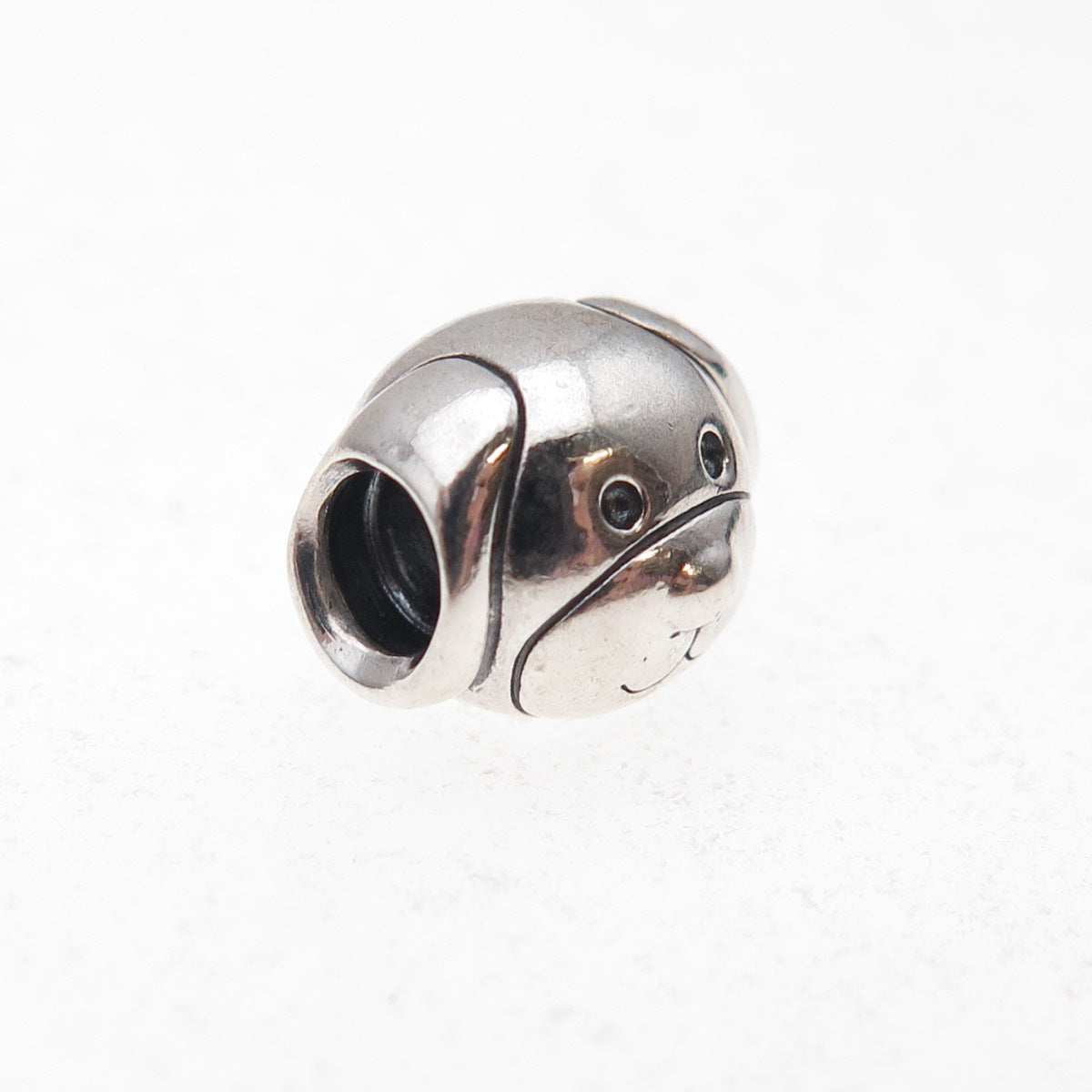 Pandora 925 Sterling Silver Devoted Dog Slide Bead Charm