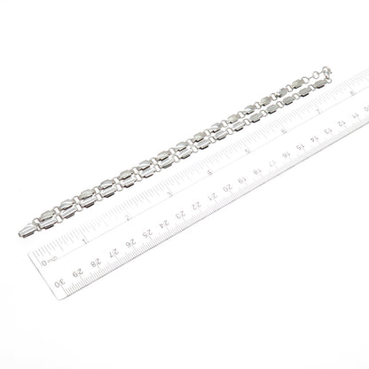 925 Sterling Silver Vintage Italy Cross Chain Necklace 16"