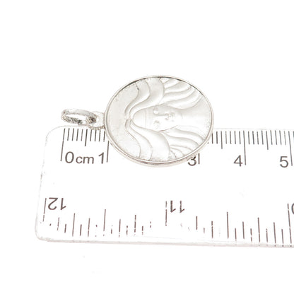 PANIGAL 800 Silver Vintage Italy Woman Charm Pendant