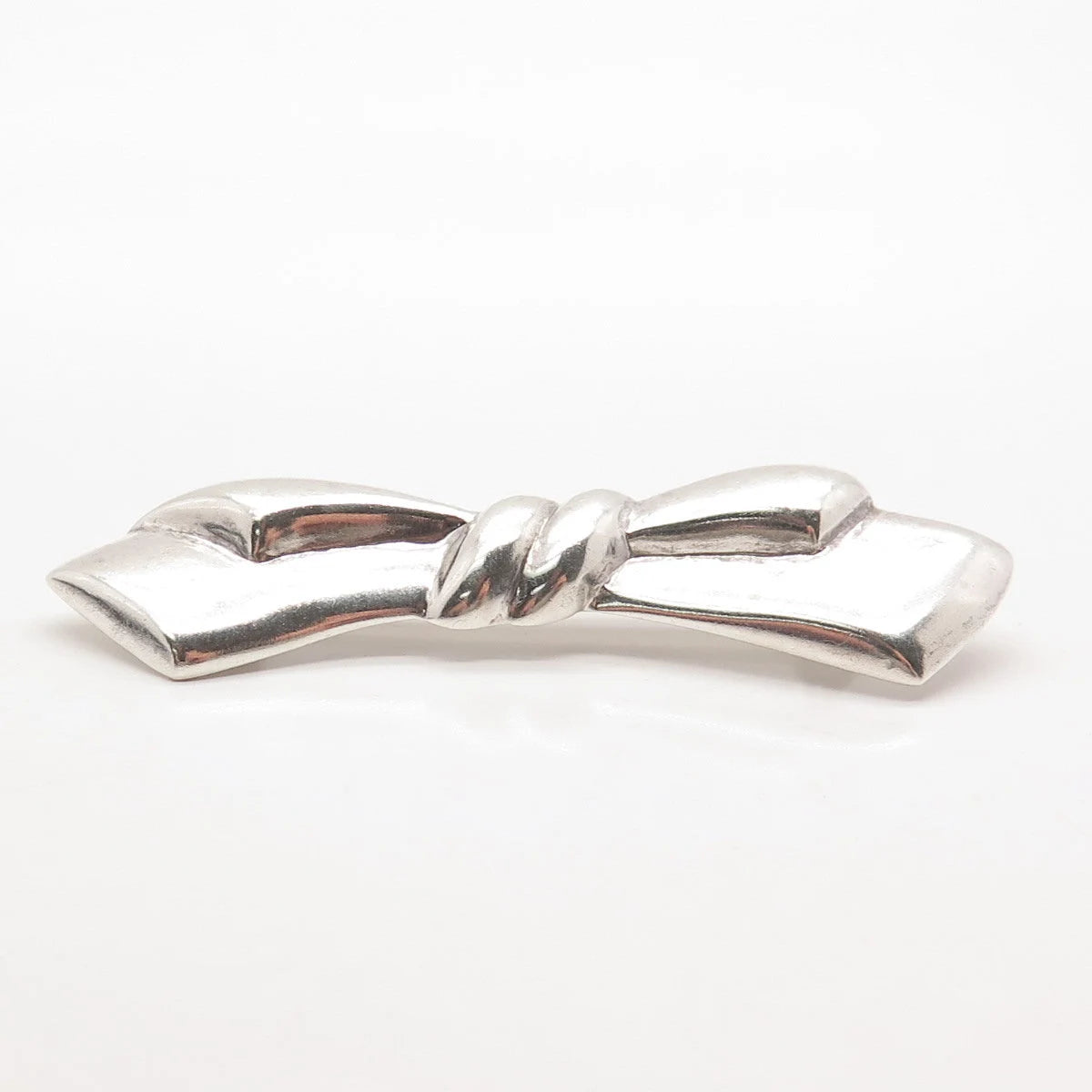 925 Sterling Silver Vintage Bow Pin Brooch
