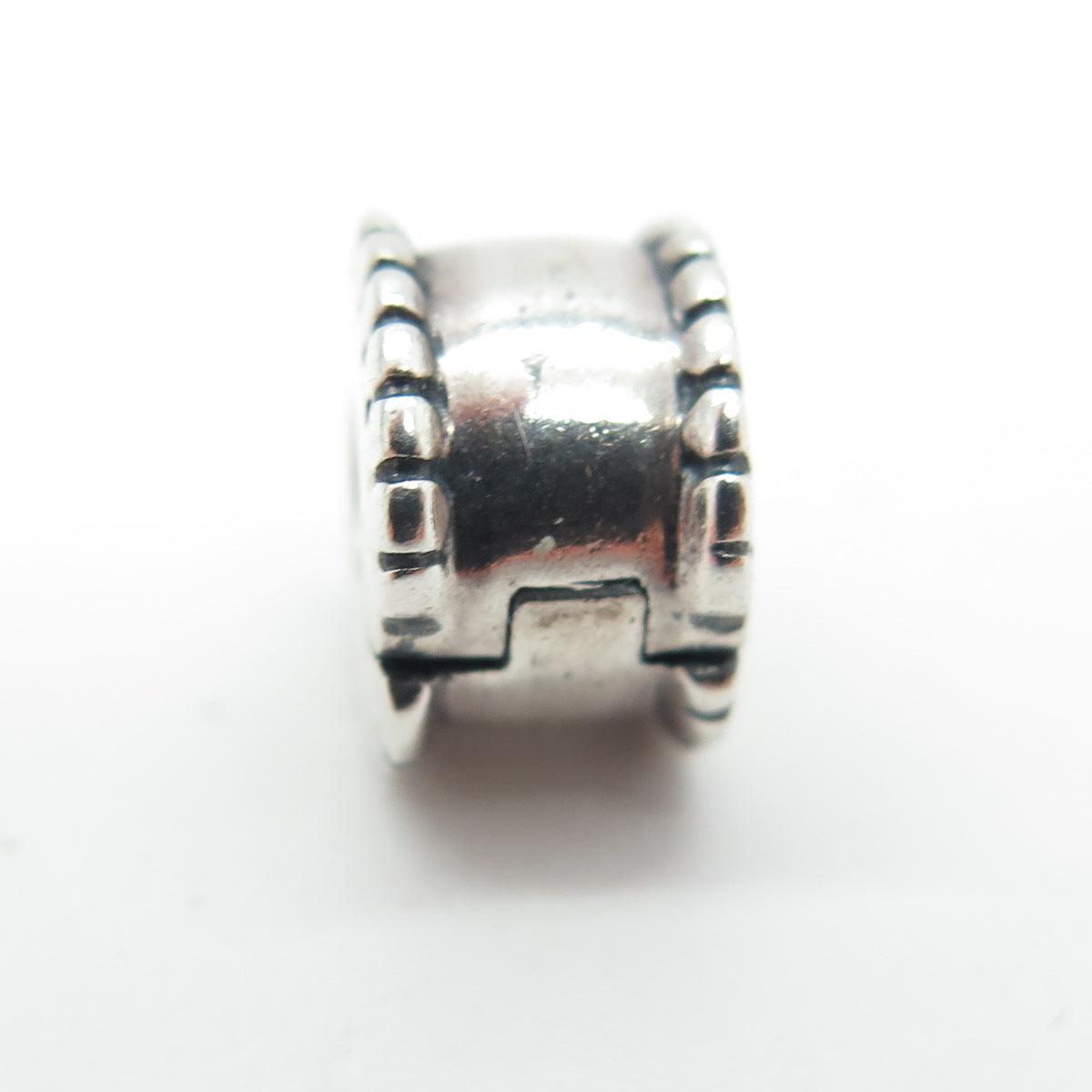 PANDORA 925 Sterling Silver Beveled Clip Charm