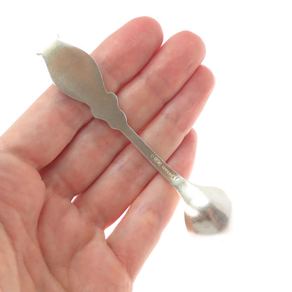 Toronto Jewelry Mfg Co. Sterling Antique Enamel Killarney Man Fish Coffee Spoon