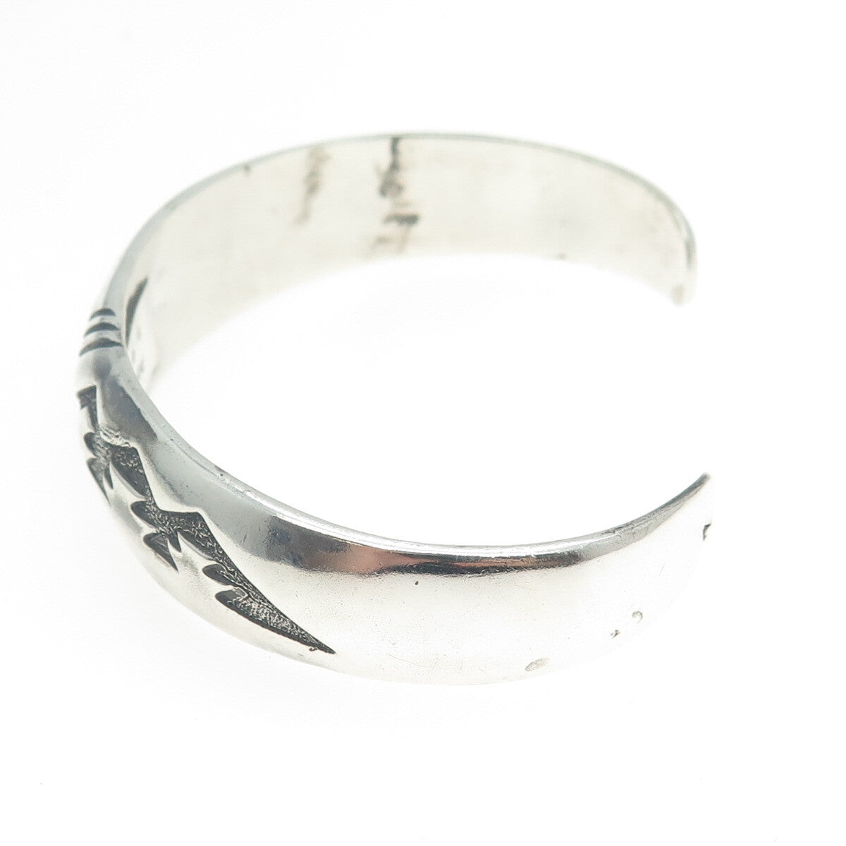 DENNIS RAMONE Old Pawn 925 Sterling Silver Mountains Adjustable Bracelet 6.75"