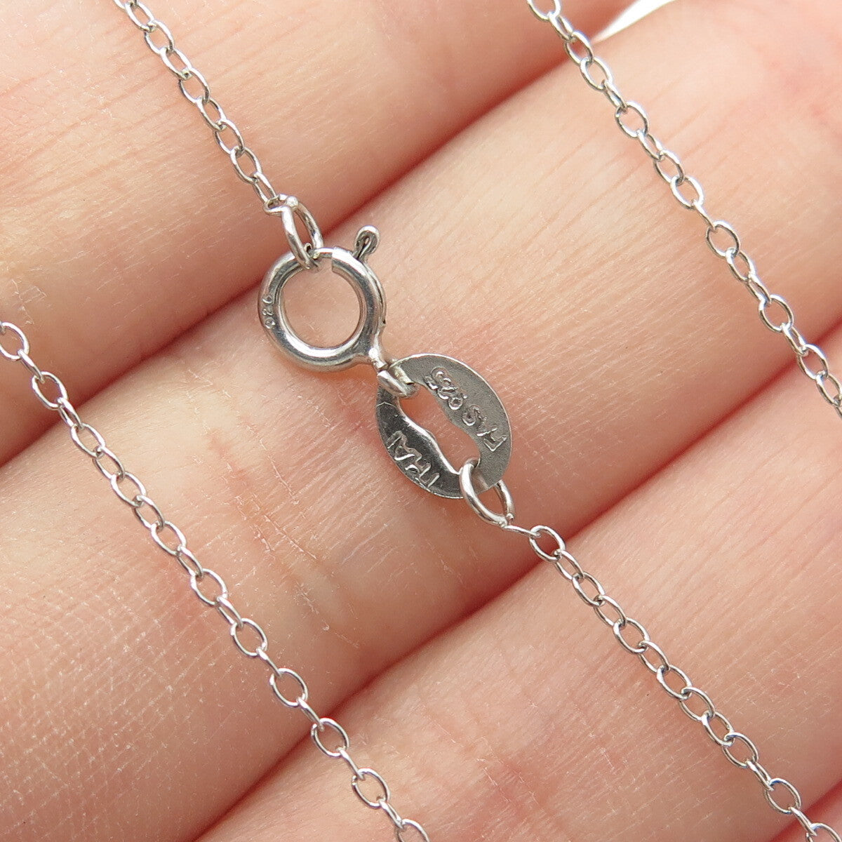 925 Sterling Silver Real Round-Cut Diamond & Amethyst Cable Chain Necklace 18"