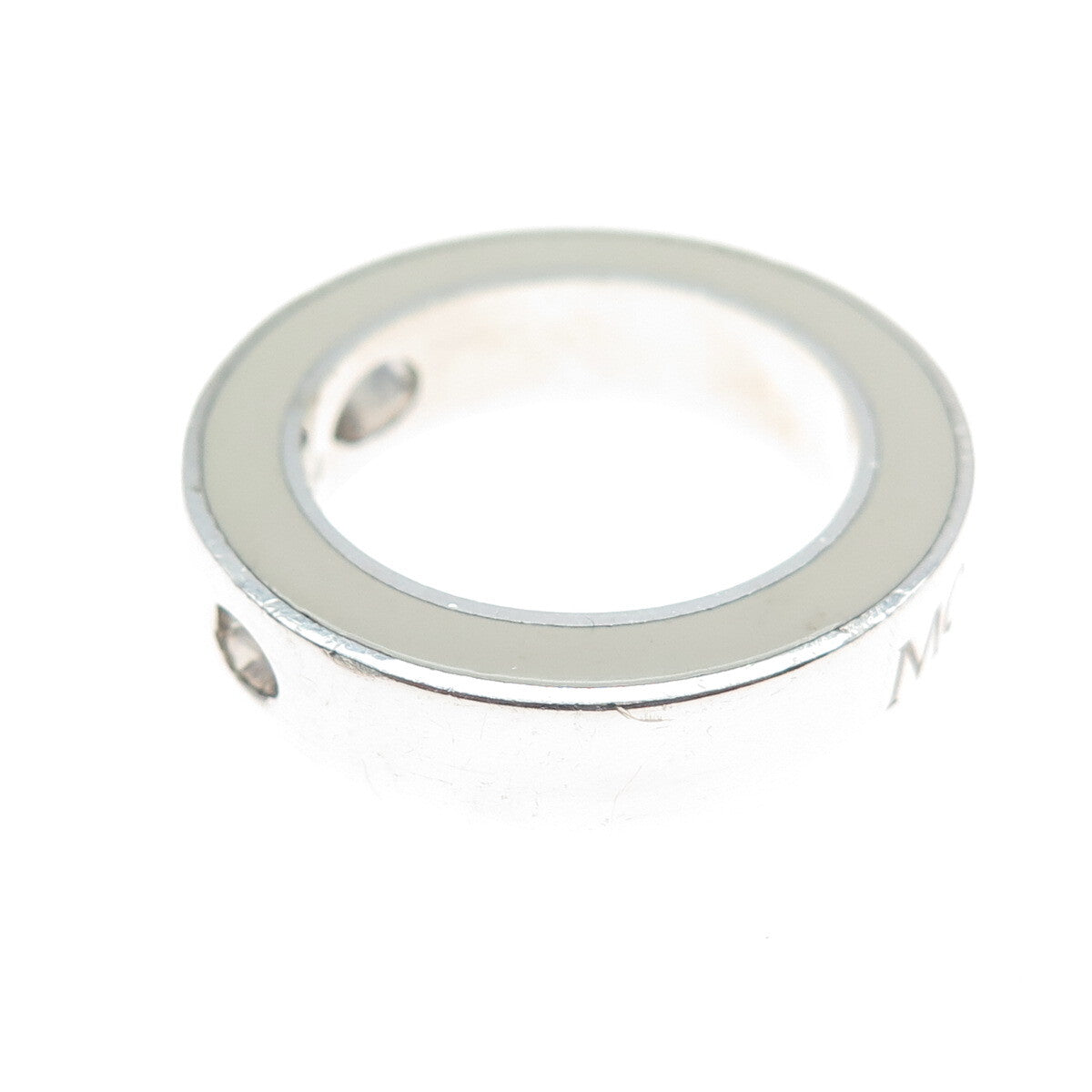 MOVADO 925 Sterling Silver Enamel Circle Slide Pendant
