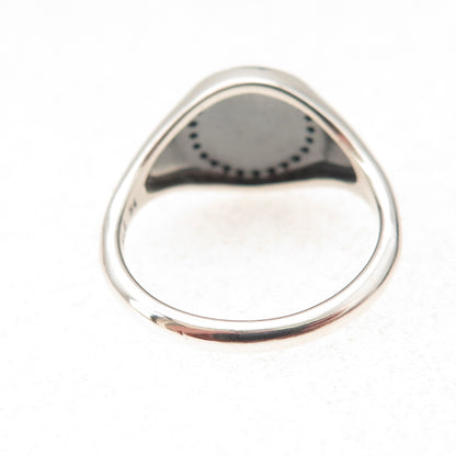Pandora 925 Sterling Silver Round-Cut C Z Circle of Life Signet Ring Size 7