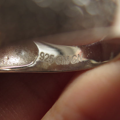 925 Sterling Silver Pave C Z Star Accent Domed Ring Size 8.5