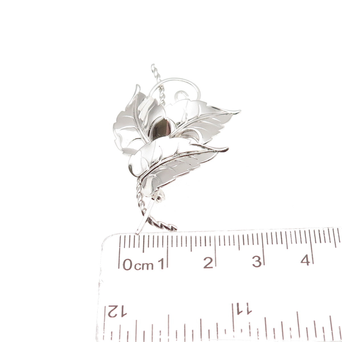 Van Dell 925 Sterling Silver Antique Art Deco Floral Pin Brooch