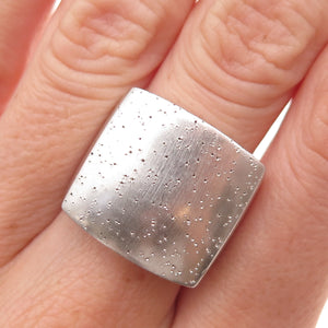 925 Sterling Silver Modernist Dotted Ring Size 7.25