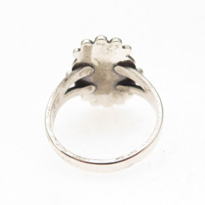 Bell Trading Post Old Pawn 925 Sterling Silver Vintage Turquoise Ring Size 8.5