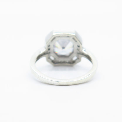 925 Sterling Silver Multi-C Z Ring Size 7