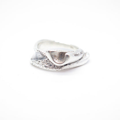 925 Sterling Silver Vintage Modernist Ring Size 7