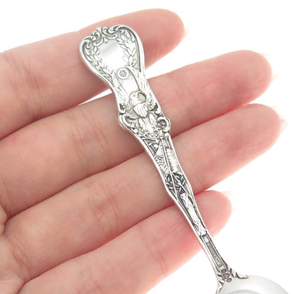 WATSON Sterling Silver Antique Art Deco Illinois States & Cities Coffee Spoon