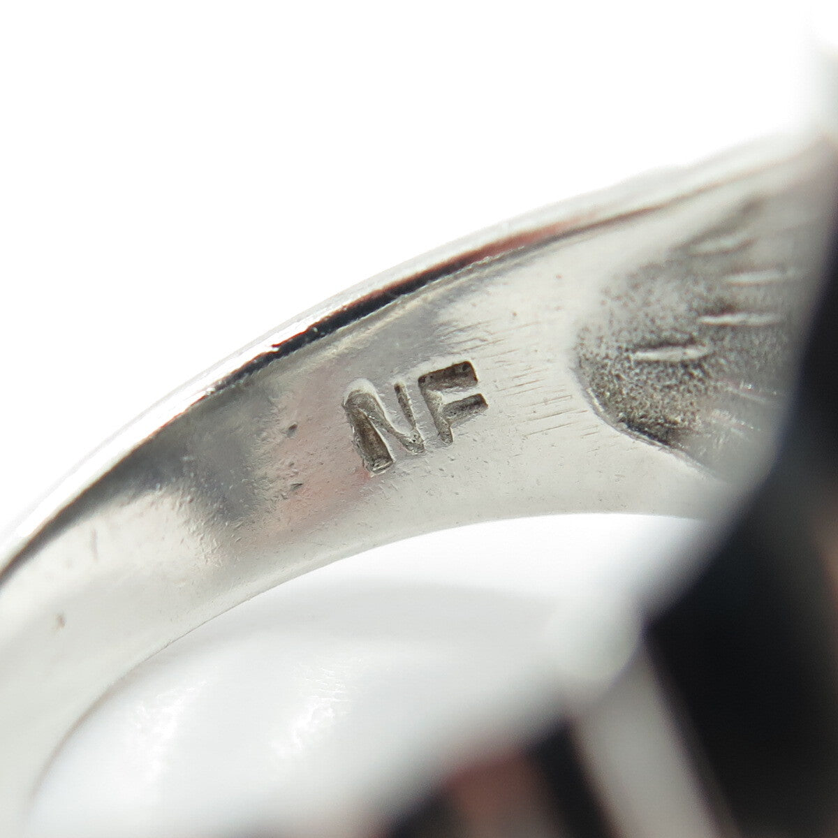 CHAPAL ZENRAY 925 Sterling Silver Vintage Modernist Dome Ring Size 7