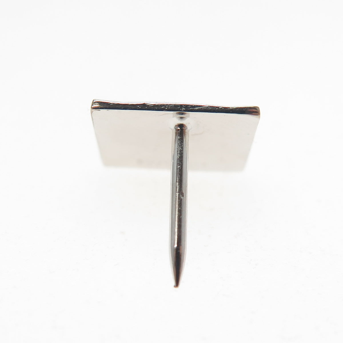 SIMMONS 925 Sterling Silver Vintage Square Lapel Pin