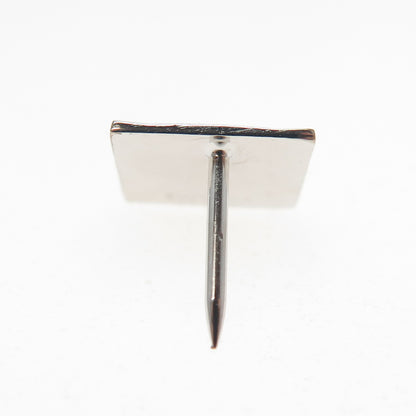 SIMMONS 925 Sterling Silver Vintage Square Lapel Pin