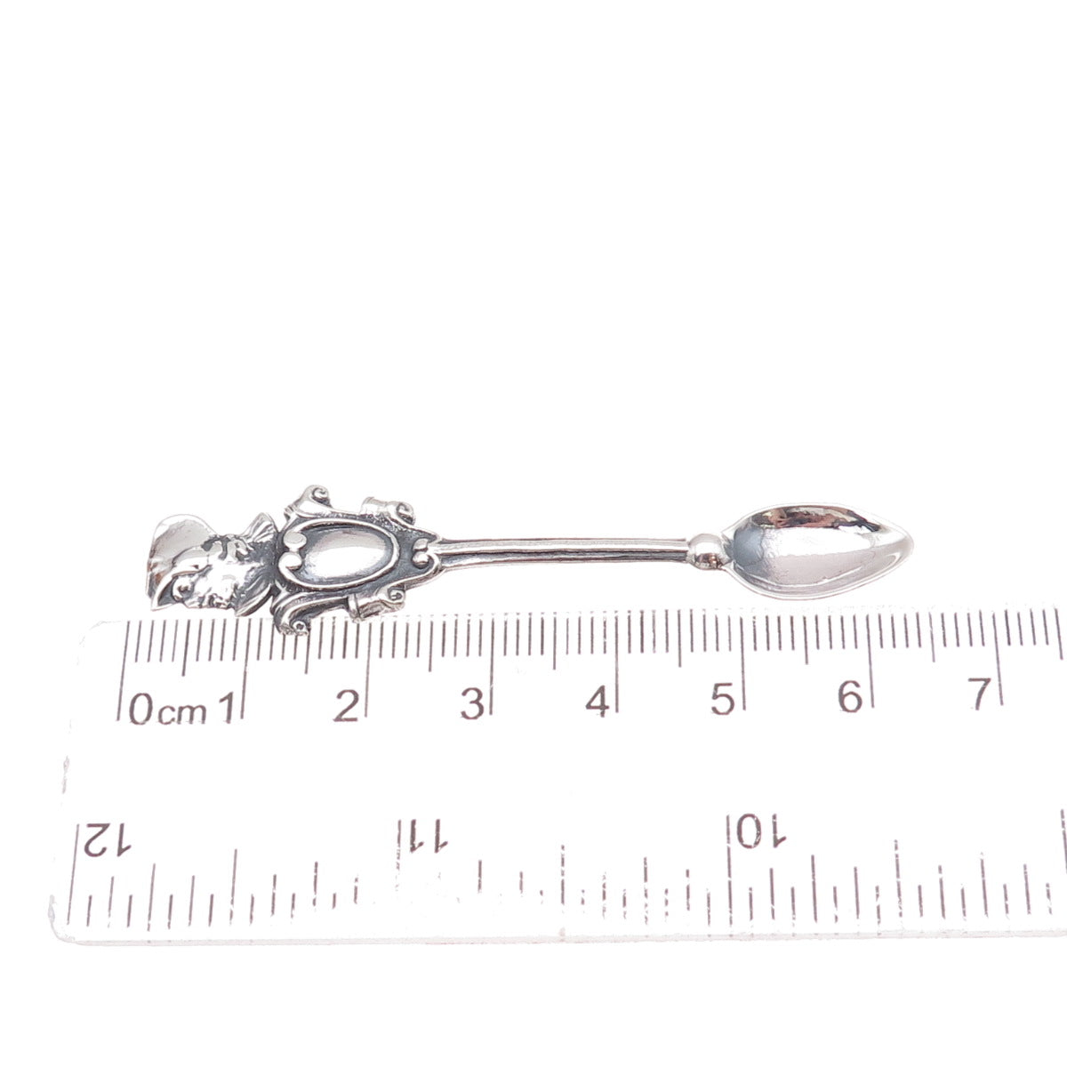 925 Sterling Silver Antique Art Deco Warrior Sniffer Spoon